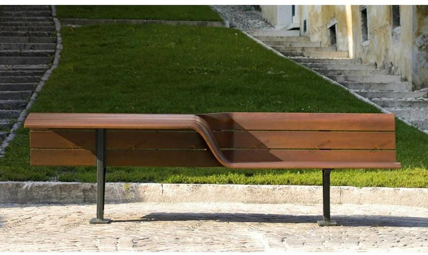 Metalco Деревянная скамейка со спинкой sun-id-1385509