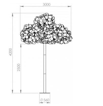 Металлический торшер Green Furniture Concept бесшовные ARCH-00152952 - Вид №6
