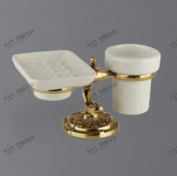 Стакан и мыльница настольные ART&MAX BAROCCO AM-1789-Do-Ant