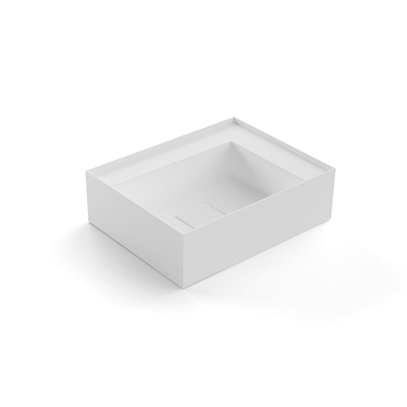 Graffiomood Подвесная раковина настенная прямоугольная Antoniolupi  белая  - Вид №1