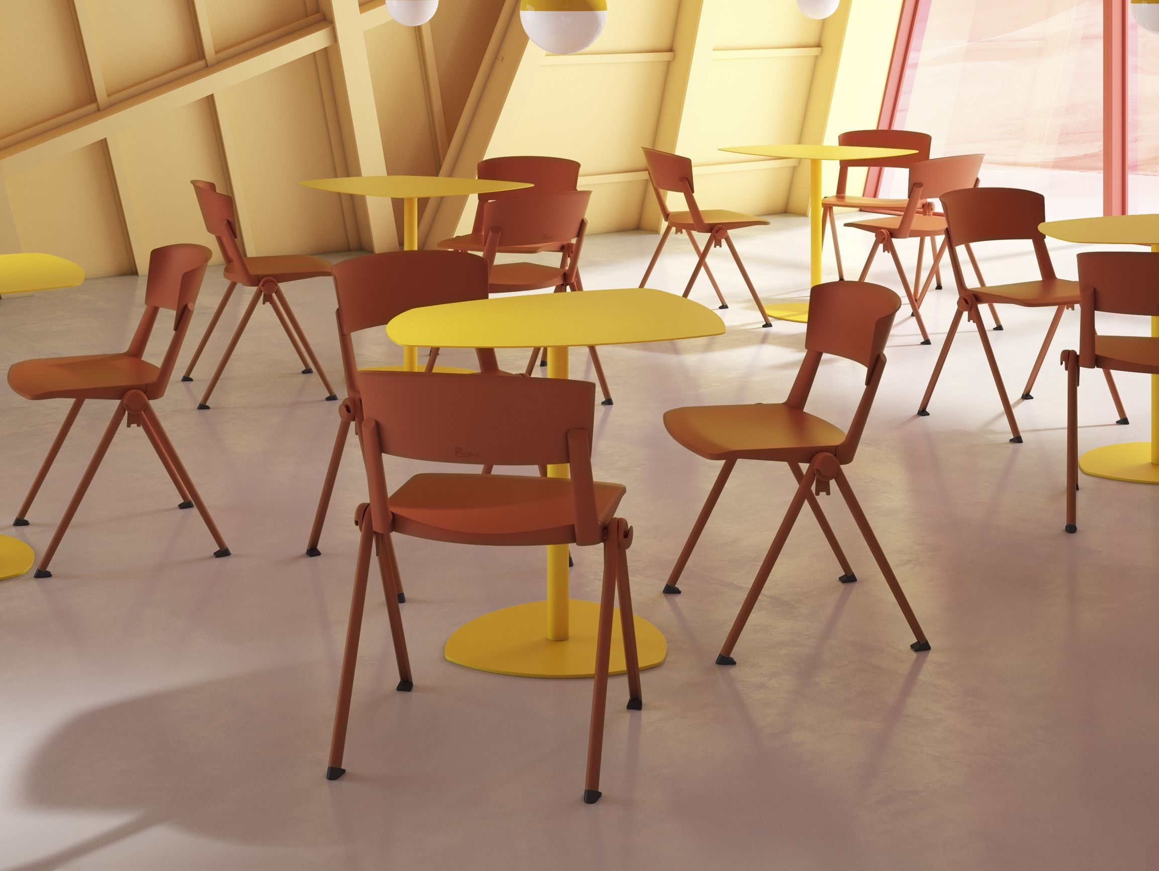 Штабелируемый стул для конференций из полипропилена SITLOSOPHY® Yugen ARCH-00143691 - Вид №1