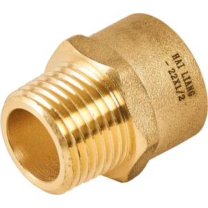 Муфта переходная Hailiang ø1/2"x22 мм наружная резьба медь