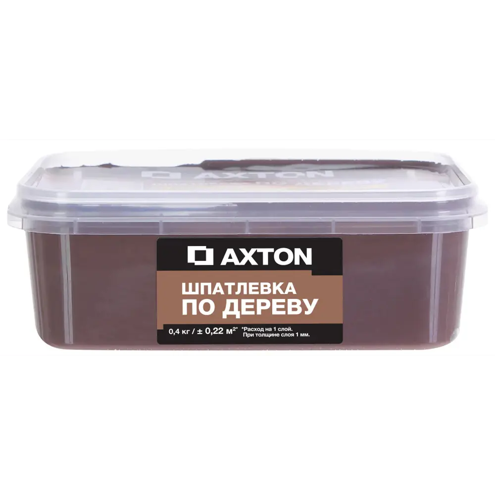 Шпатлёвка Axton Эспрессо для дерева 0,4 кг - профессиональное выравнивание 81950906 STLM-0014731
