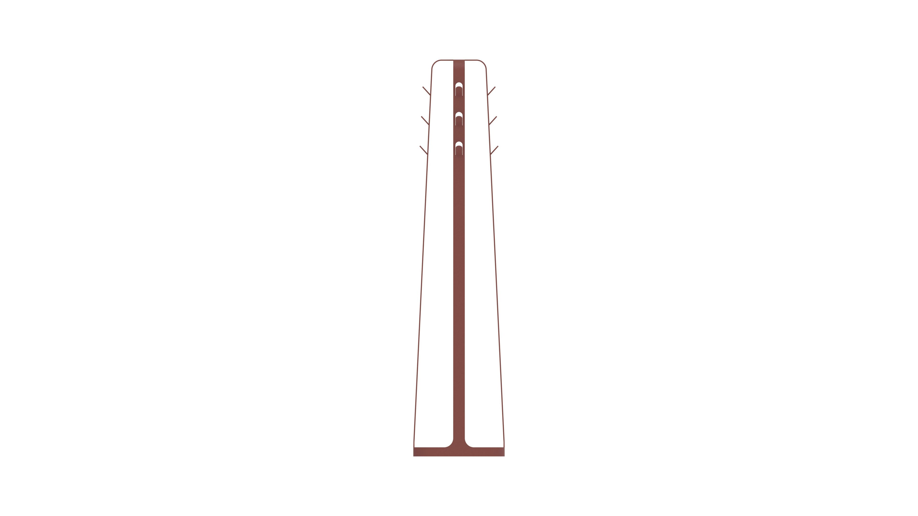 Стальная напольная вешалка с порошковым покрытием FUNCTIONALS DODICI ARCH-00028160 - Вид №4