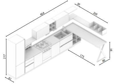 CREO Kitchens Кухня без ручек Tablet sun-id-1375593 - Вид №3