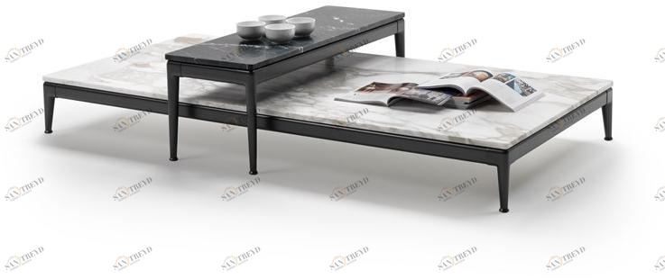 Flexform Низкий мраморный журнальный столик Pico sun-id-1362567