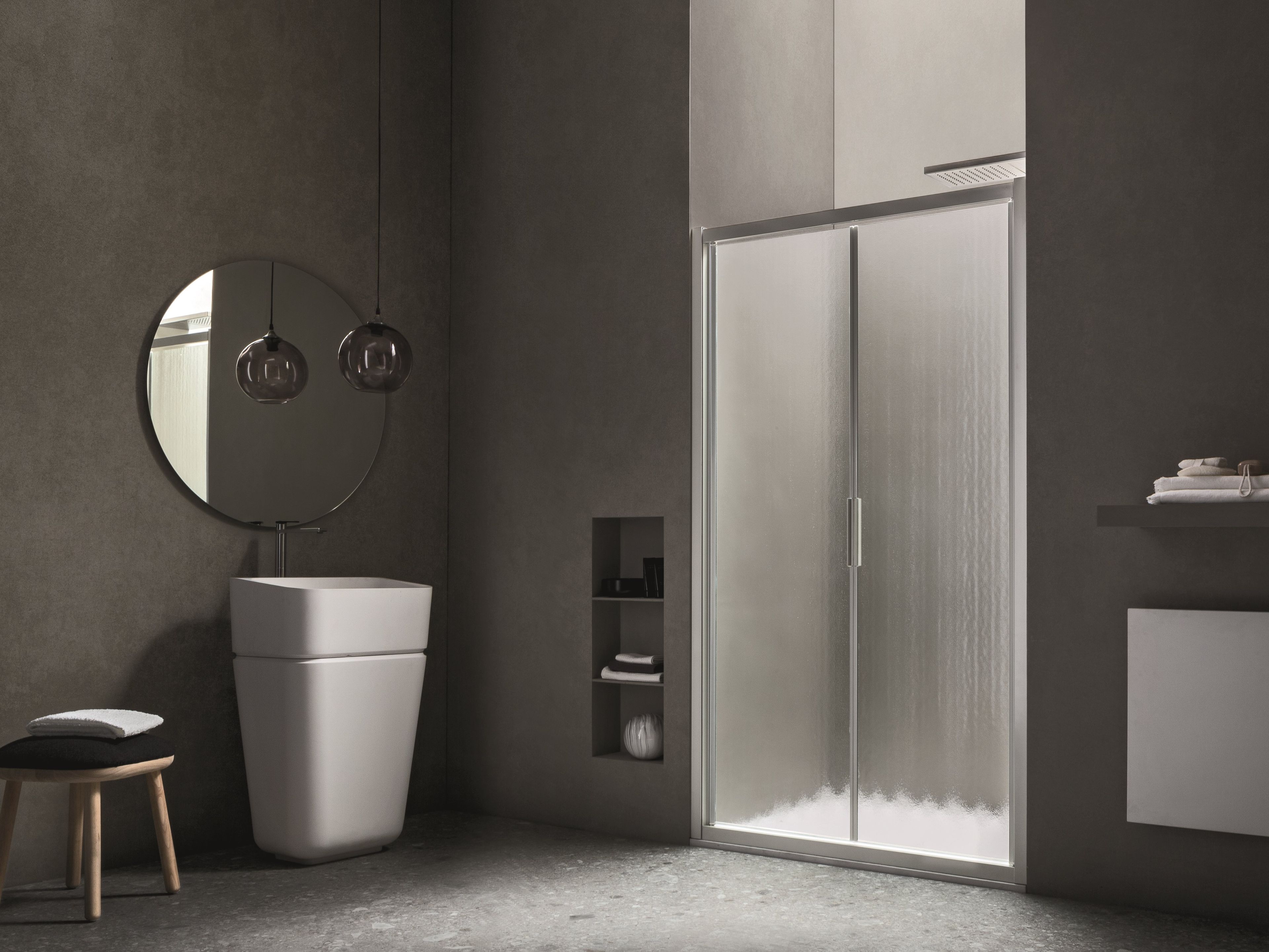 Нишевая душевая кабина с распашной дверью ARBLU ARCH-00015563