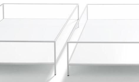 DE PADOVA Квадратный журнальный столик из стали и стекла sun-id-1365351 - Вид №1