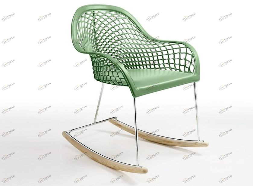 Midj Кресло-качалка в коже Guapa sun-id-1411469