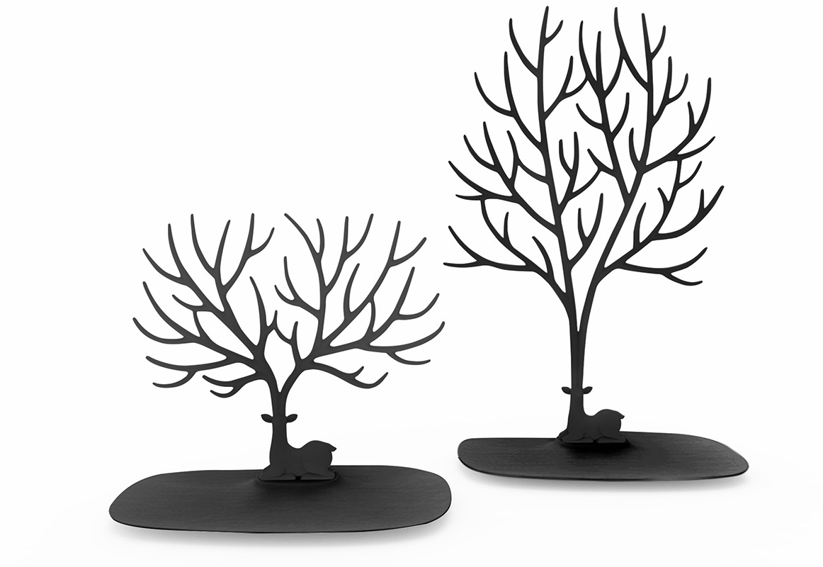 QL10171-BK Декоративный органайзер для украшений deer малый черный Qualy  - Вид №5