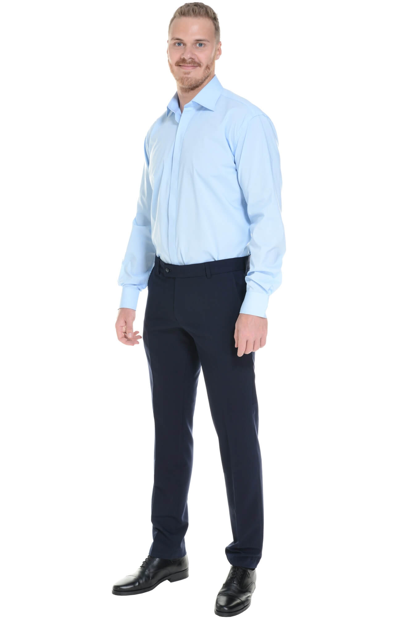 61905 Брюки  мужские dark blue El-Risto  Одежда для официантов  размер 56/176  - Вид №4