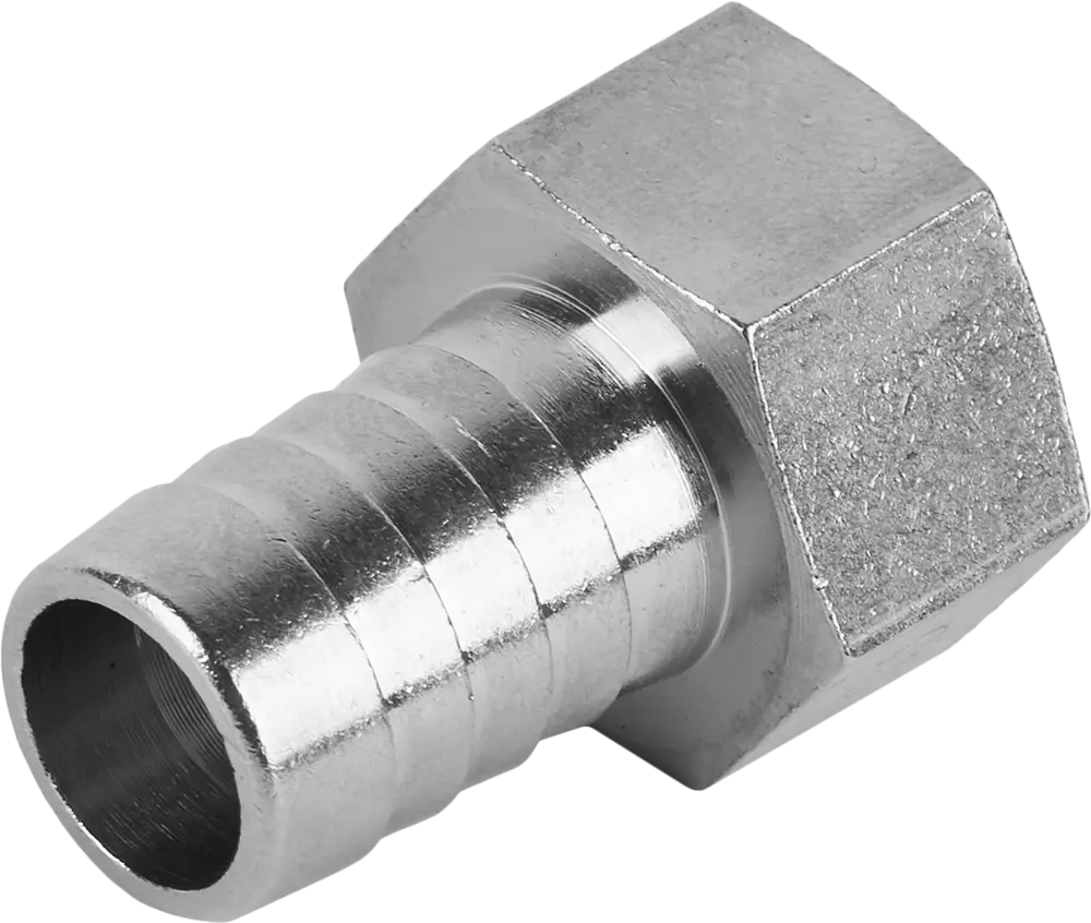 Штуцер STOUT для водоснабжения 1/2"x16 мм с никелированным покрытием 83671425