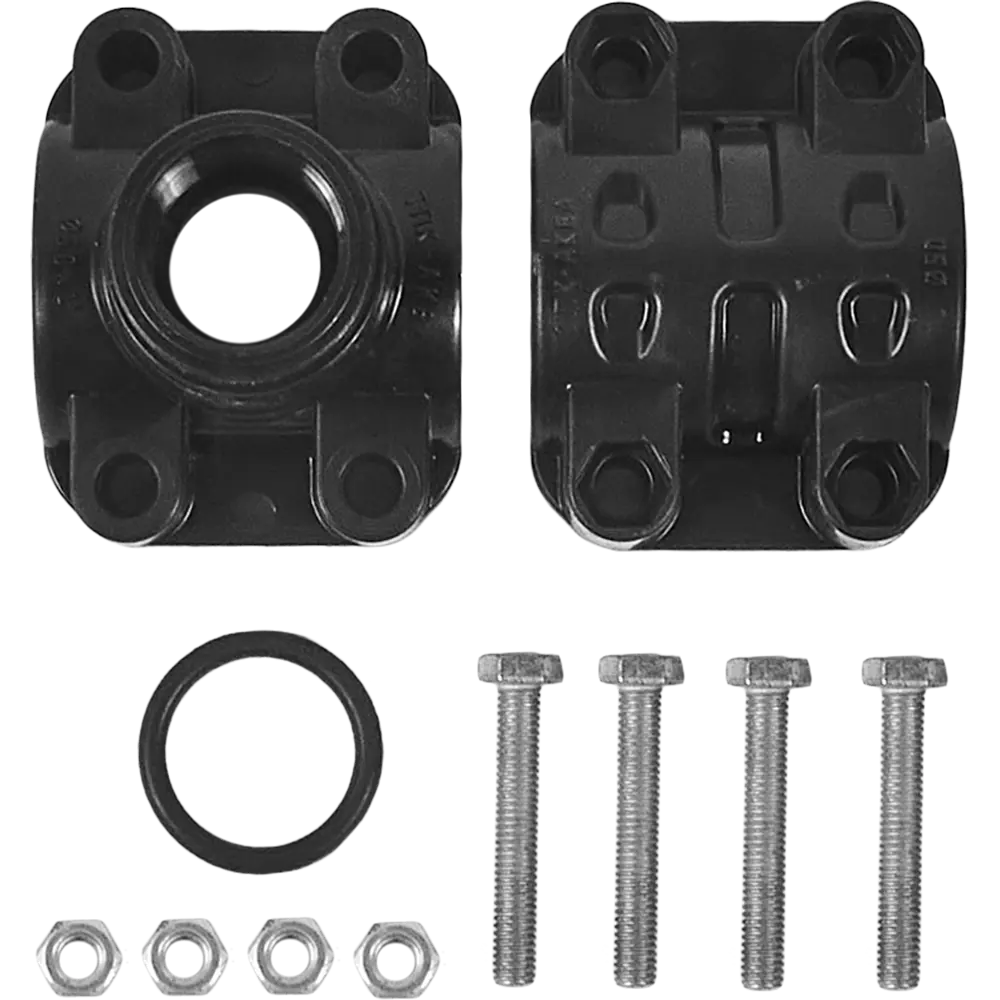 Седелка Политэк для врезки в полиэтиленовые трубы 50 мм с резьбой 1" 82382683 STLM-0805760 - Вид №1
