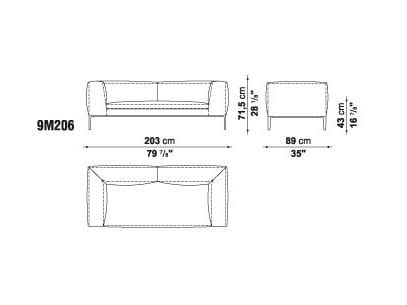 Угловой диван из ткани B&B Italia Michel ARCH-00050009 - Вид №15
