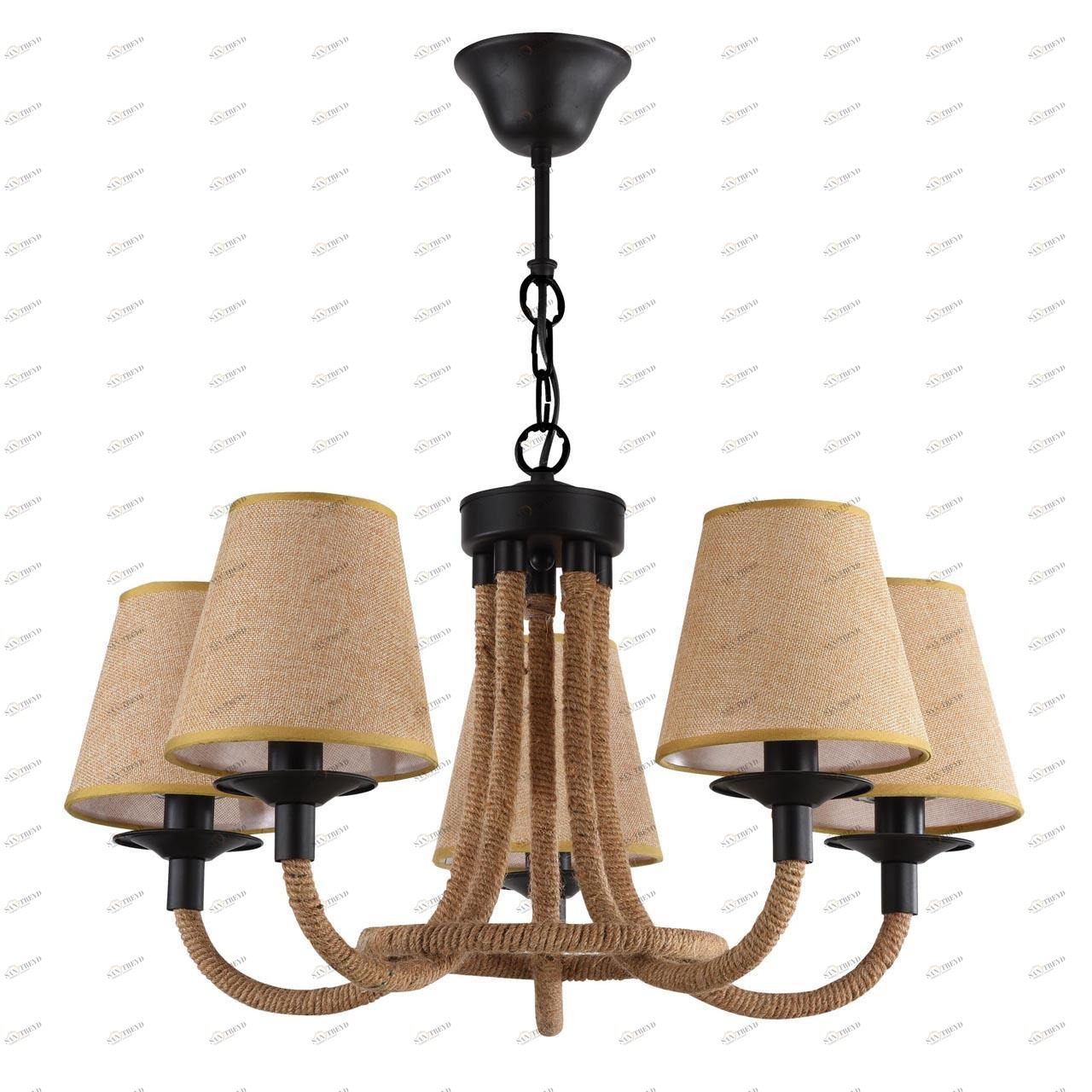 Подвесная люстра Freya Corda FR4402-PL-05-GB FREYA CORDA 186107 Желтый 