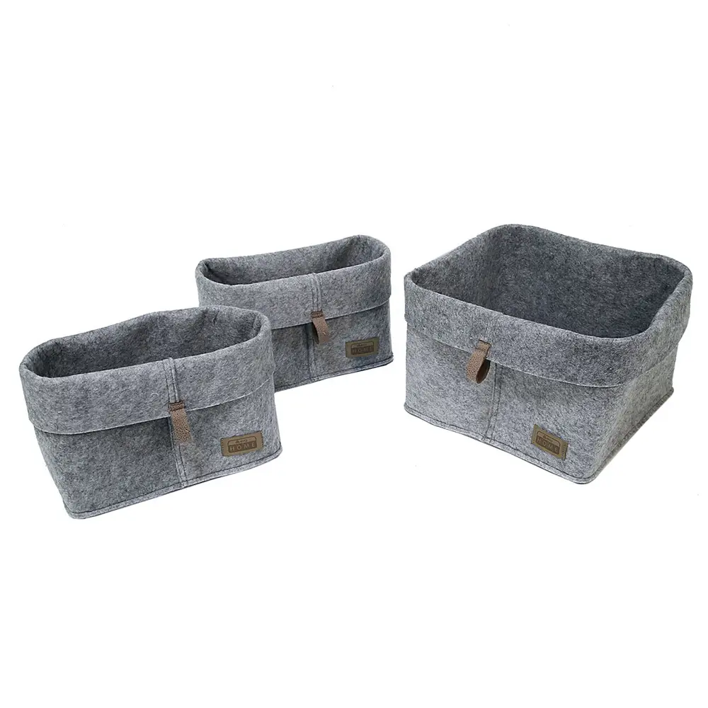 Корзинка квадратная Elegance 28x24x28 см 3 шт Santreyd нет STLM-2099322 - Вид №1