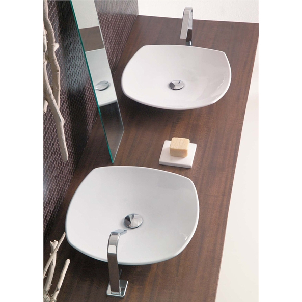 25378 Накладная раковина на столешницу  овальная Ceramica Hidra  - Вид №3