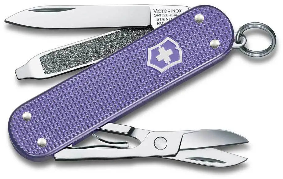 91348752 Нож-брелок Victorinox Classic SD Alox Colors 0.6221.223G алюминиевый корпус 58 мм STLM-0848011