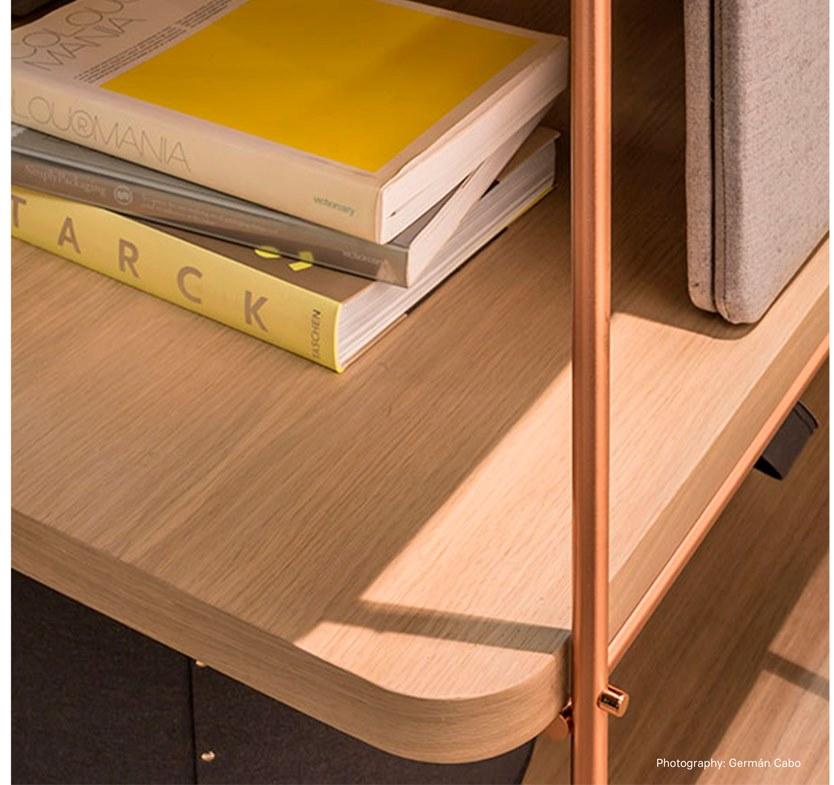 Momocca Модульный двухсторонний книжный шкаф Julia Je02 - Вид №8