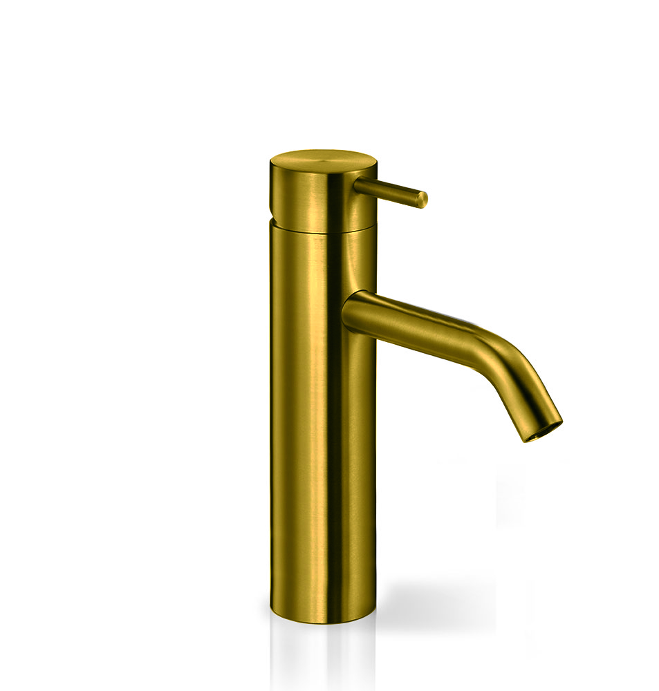 ONE002GDS Смеситель для раковины Linki ONE, Золото сатиновая сталь