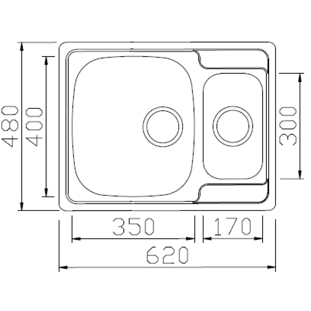 Кухонные мойки Eco Wien SWT-6248B.0 SEAMAN  - Вид №1