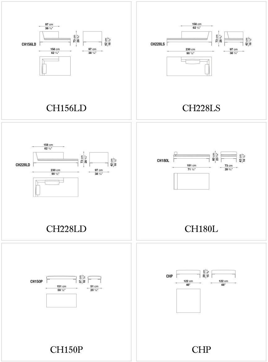 B&B Italia Модульный тканевый диван Charles sun-id-1487327 - Вид №4