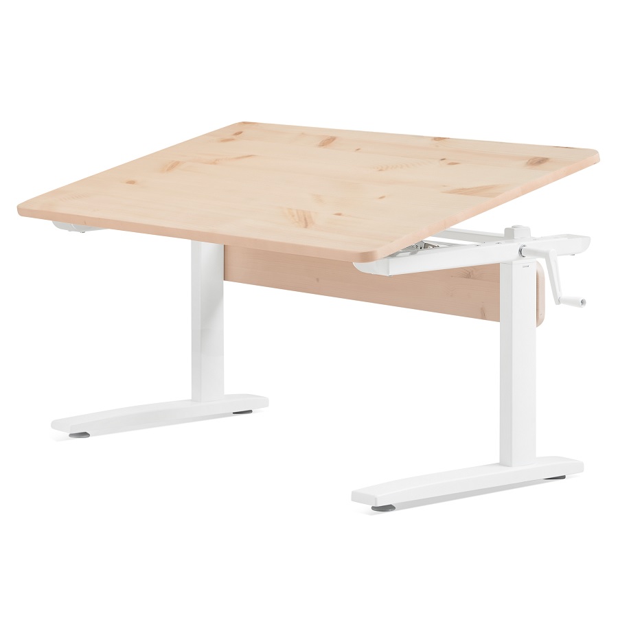 Парта Flexa desks & chairs с наклонной столешницей, лакированная/белая 82501161 - Вид №1