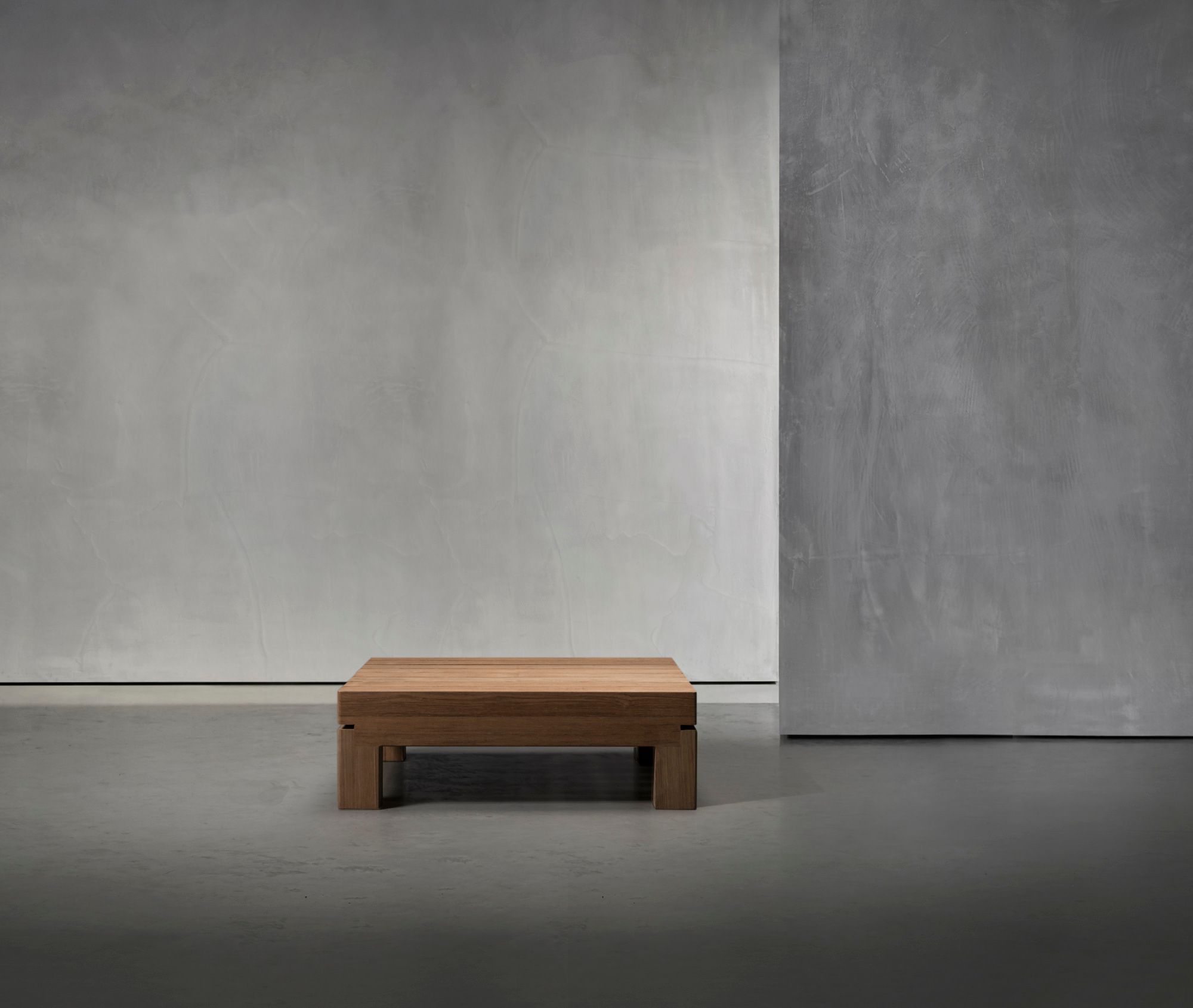 Деревянный квадратный низкий садовый столик Piet Boon Bente ARCH-00033990 - Вид №1