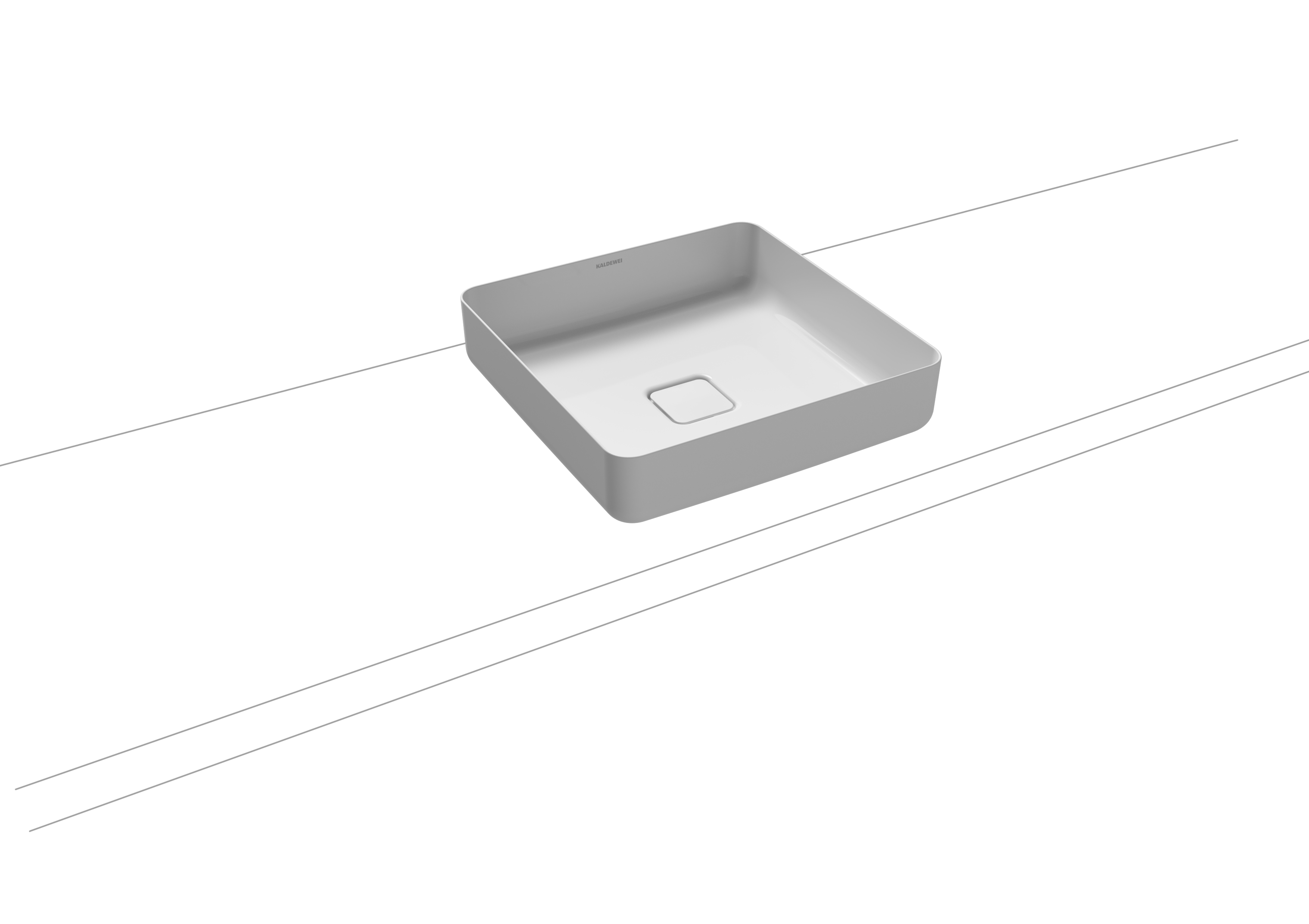 Умывальник KALDEWEI Сталь эмалированная 3184 282 холодный серый 90 3184282 - Вид №1