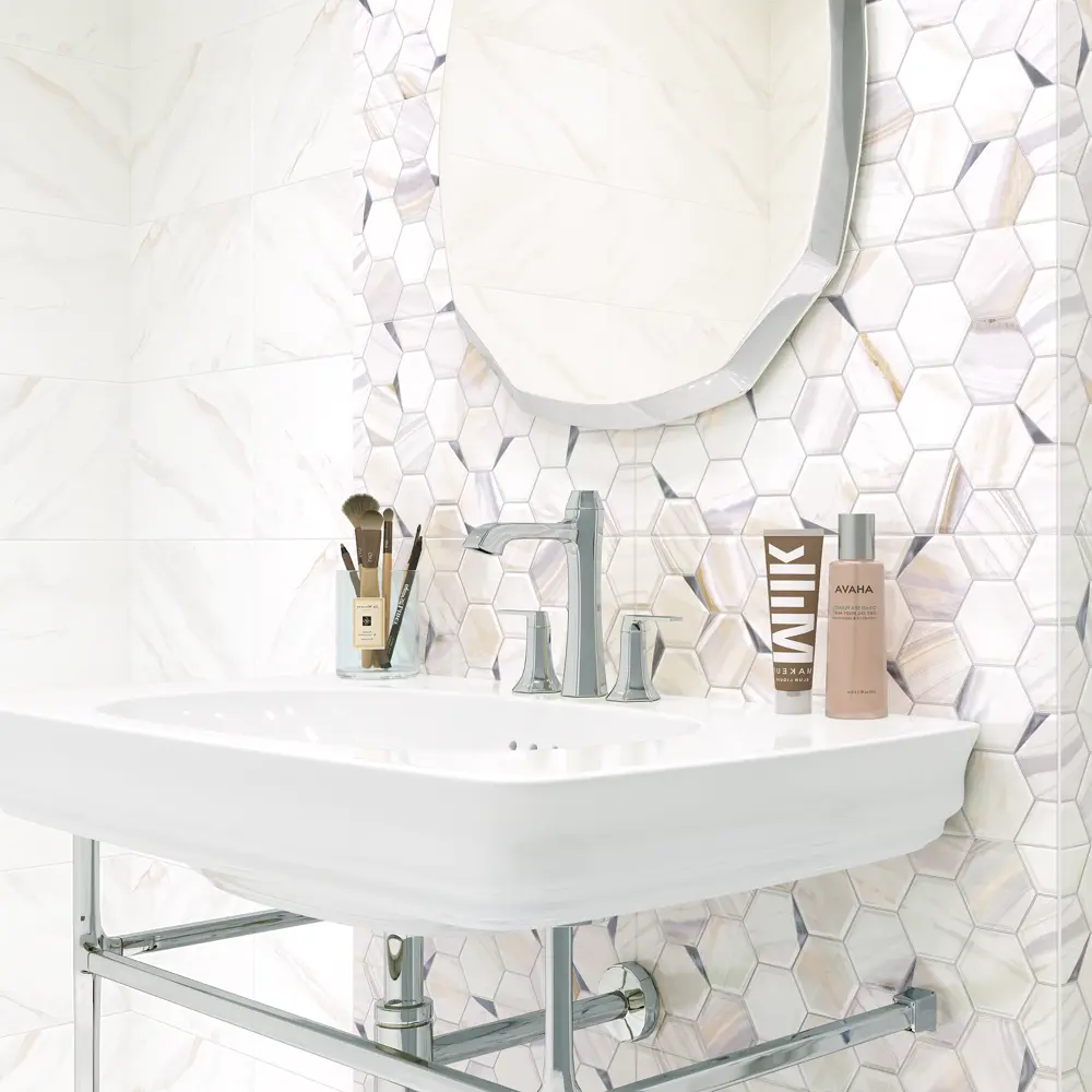 Настенная плитка Eterna Dark 24.9x50 см 1.49 м2 цвет лиловый мрамор Santreyd STLM-2022370 - Вид №4