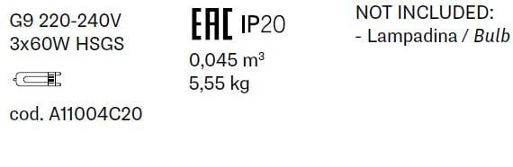 Хрустальная потолочная лампа Fabbian Vicky ARCH-00061349 - Вид №3