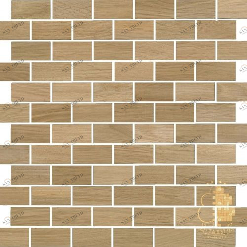 Мозаика и 3D панели из дерева Tarsi Кирпич 201 Дуб Селект (Гладкая) 331х331 мм 1401100008