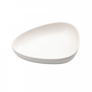 990177 Тарелка глубокая 1 шт (22х19х5см) каменная керамика, белая;LIND DNA