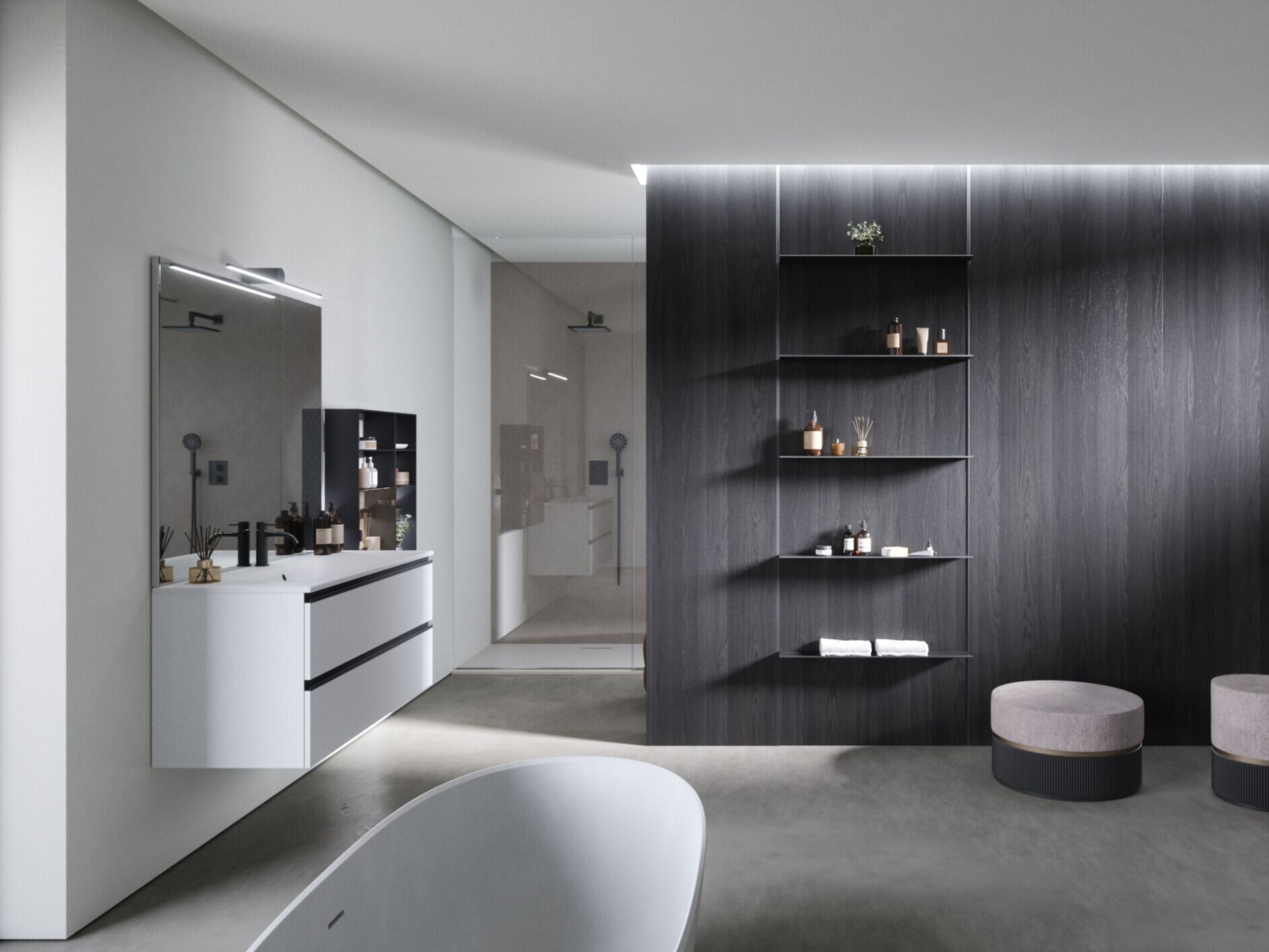 Полная мебель для ванной комнаты OASIS Forever ARCH-00127042 - Вид №1