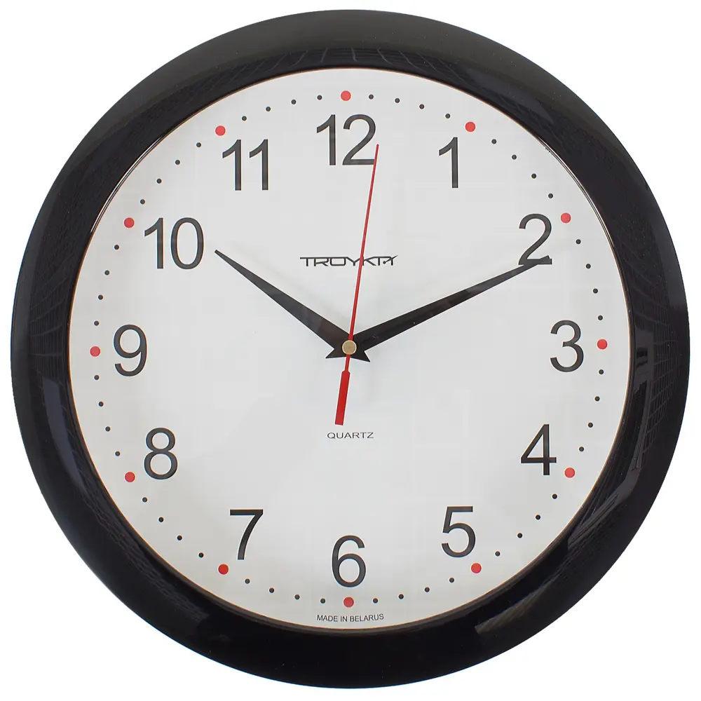 Часы настенные круглые цвет черный диаметр 29 см TROYKATIME NEO-CLASSIC STLM-2156272