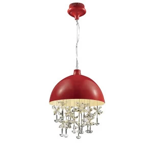 Подвесной светильник Crystal Light red от Delight Collection MD2551/15 red DELIGHT COLLECTION ДИЗАЙНЕРСКИЕ 243730 Прозрачный;красный