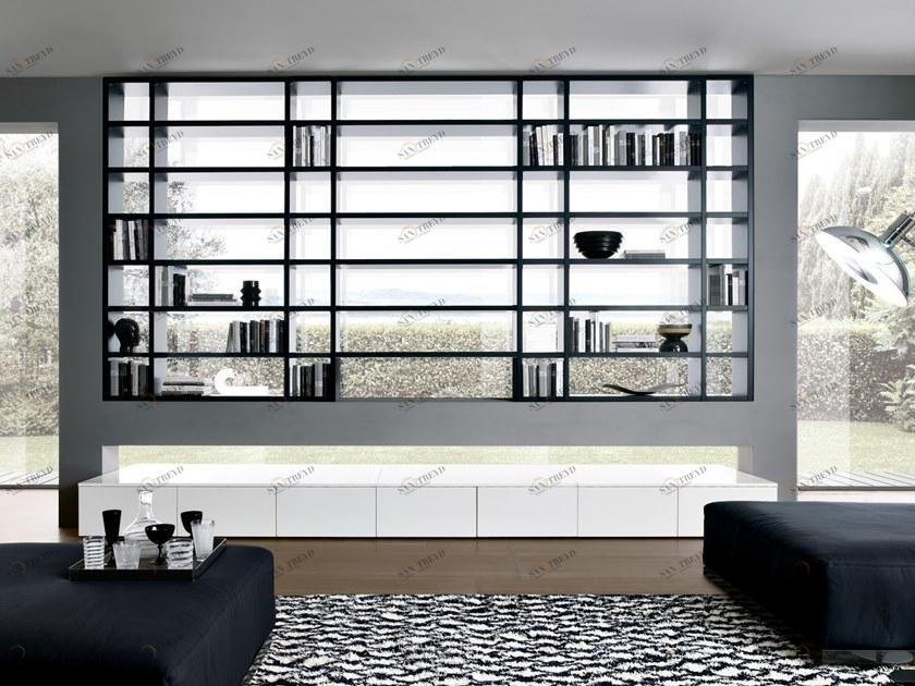 MisuraEmme Модульный двухсторонний стеллаж с подставкой под телевизор Misuraemme sun-id-1409083