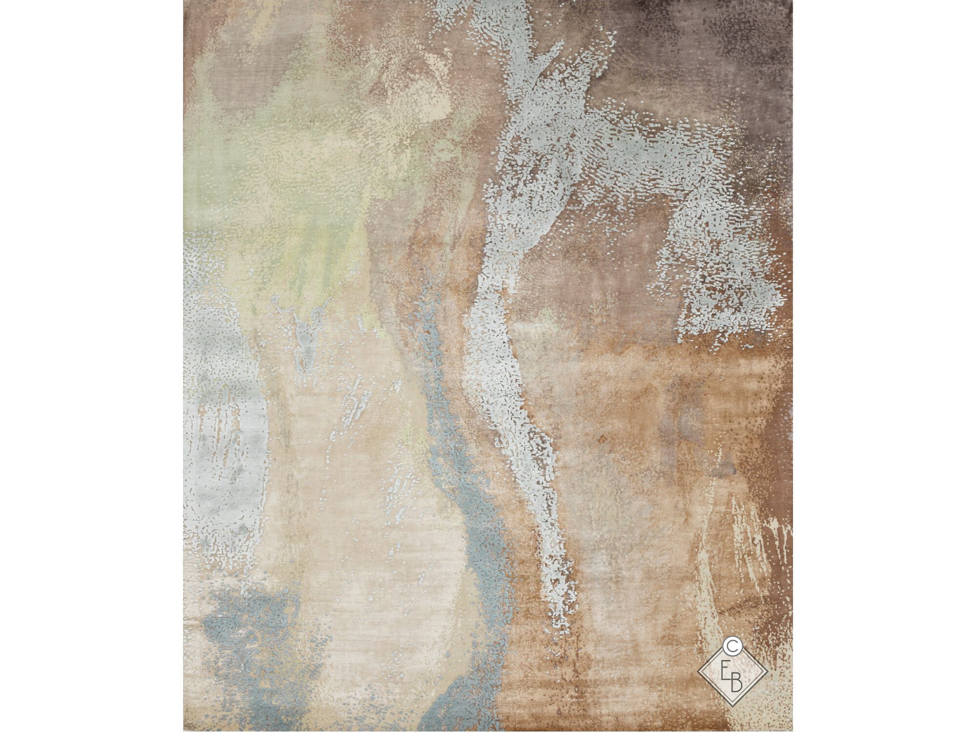 Прямоугольный ковер из бамбукового шелка и шерсти Edition Bougainville Inspiration ARCH-00009337 - Вид №1