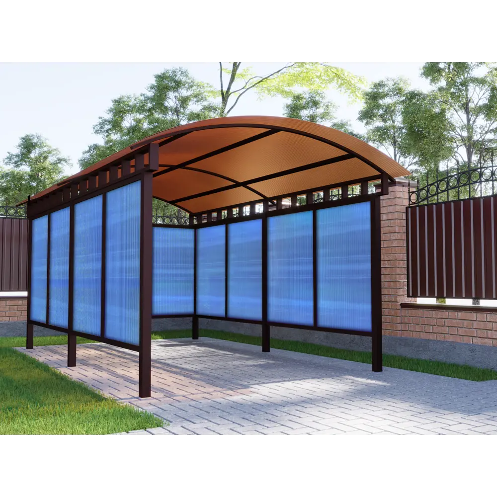 Поликарбонат сотовый 3.5 мм 2.1x3 м синий 82429394 STLM-2036800 Santreyd  - Вид №1