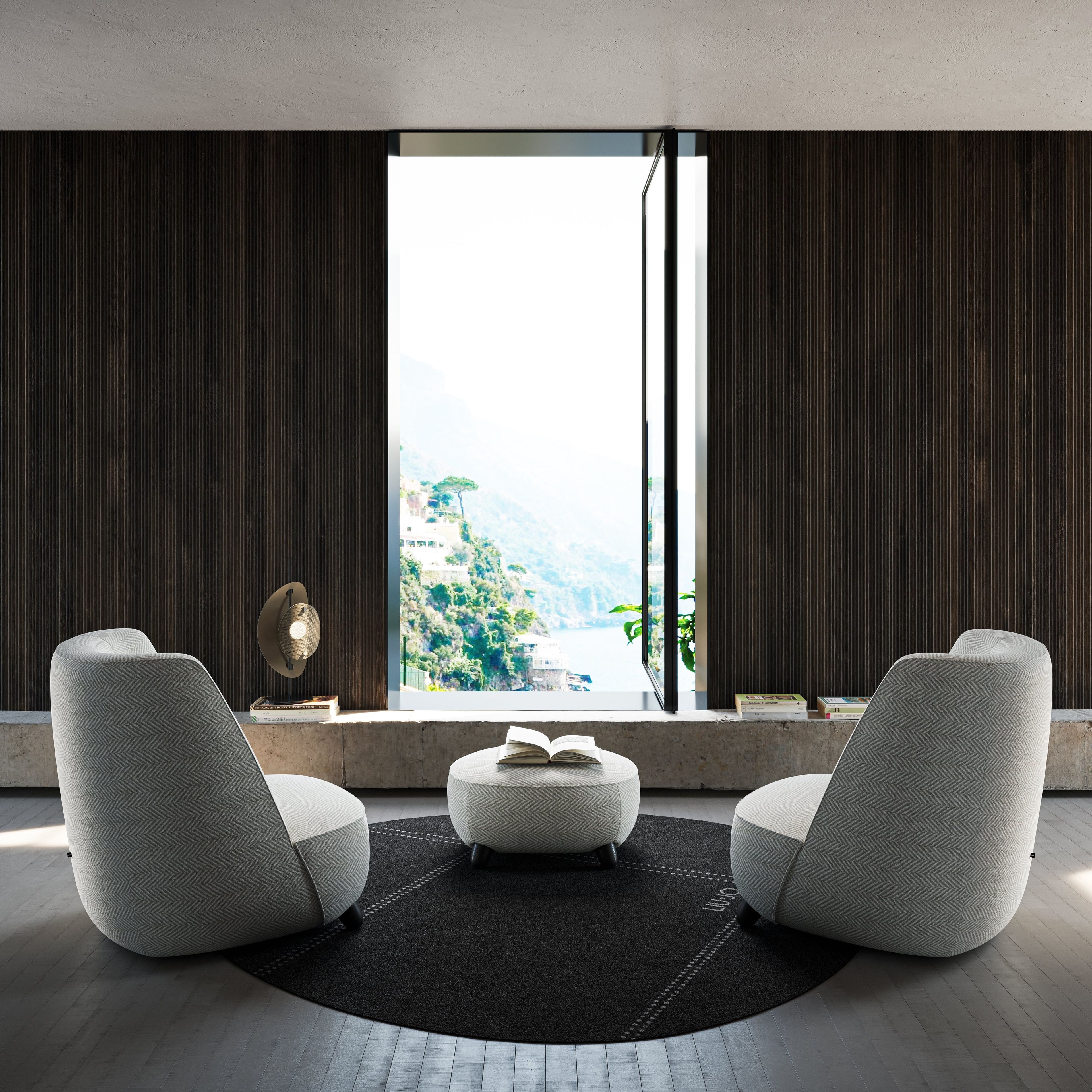 Круглый пуф из ткани Liu Jo Living Collection Gradisca ARCH-00050800 - Вид №2