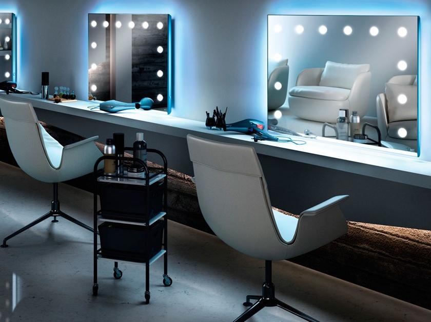 UNICA by Cantoni Прямоугольное настенное зеркало в современном стиле из анодированного алюминия со встроенной подсветкой Mh sun-id-1461470 - Вид №1