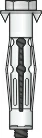 Анкер HP 02 08 055 HP02 Tecfi M8 x 65