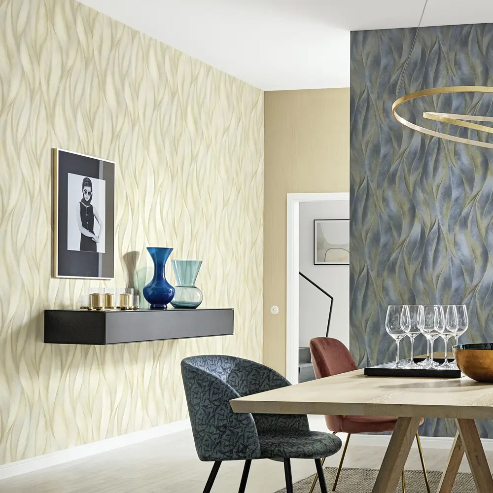 Обои флизелиновые Erismann Fashion for Walls синие 1.06 м 12092-44 STLM-2174953 - Вид №4