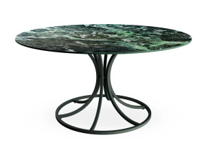 Круглый садовый стол из керамогранита