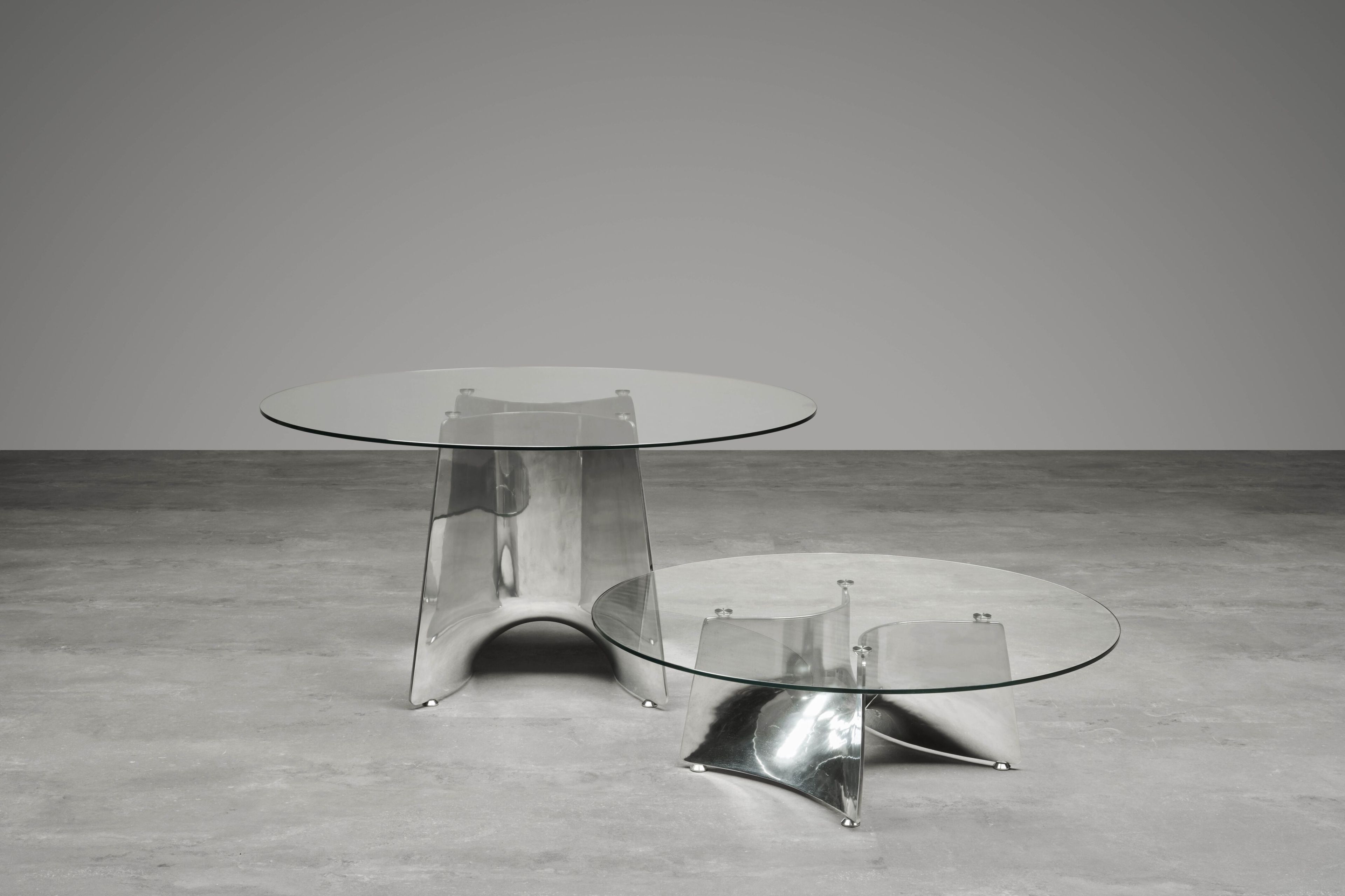 Круглый стол из алюминия и стекла BALERI ITALIA Bentz ARCH-00030100 - Вид №7