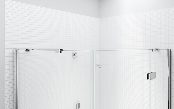 Дверь душевая для установки с боковой панелью SF1100CORNH Merlyn 6 Series Хромированный  - Вид №1