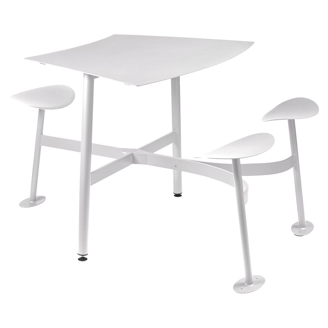 3-местный квадратный модульный стол со встроенными сиденьями Fermob Bolder ARCH-00089159 - Вид №8