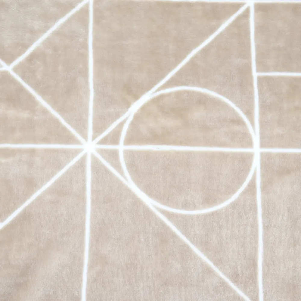 Плед «Арго» 200x220 см микрофибра цвет бежевый Santreyd STLM-2080539 - Вид №1