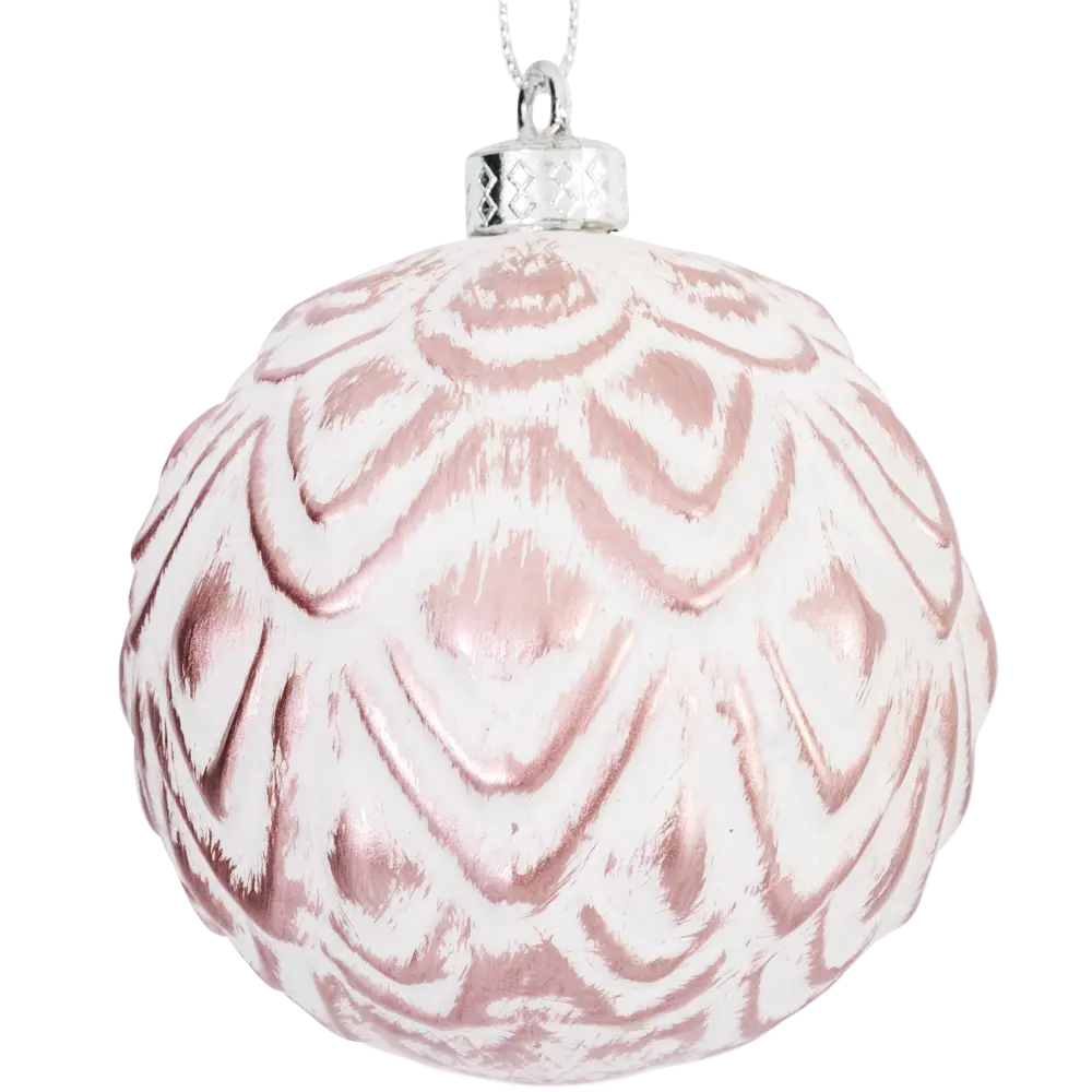 85156541 Елочный шар «Loft» ø8 см пластик розовый STLM-1542535 Santreyd 
