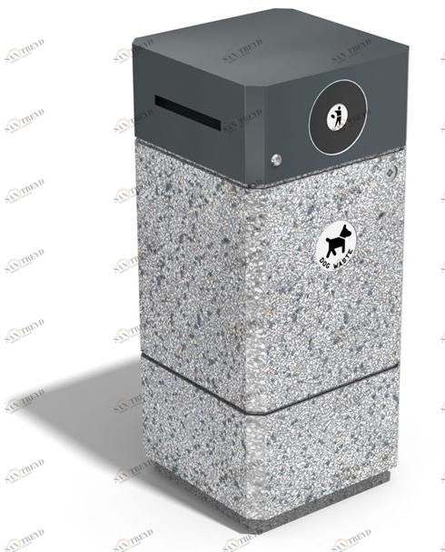 ENCHO ENCHEV - ETE Бетонная урна с крышкой для собачьих экскрементов  181 